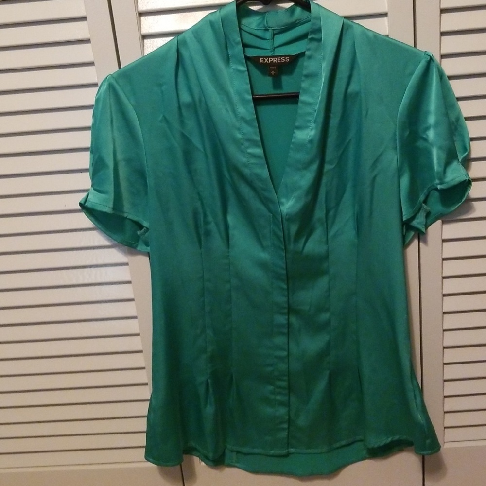 Last Chance Sale -Turquoise Express Blouse